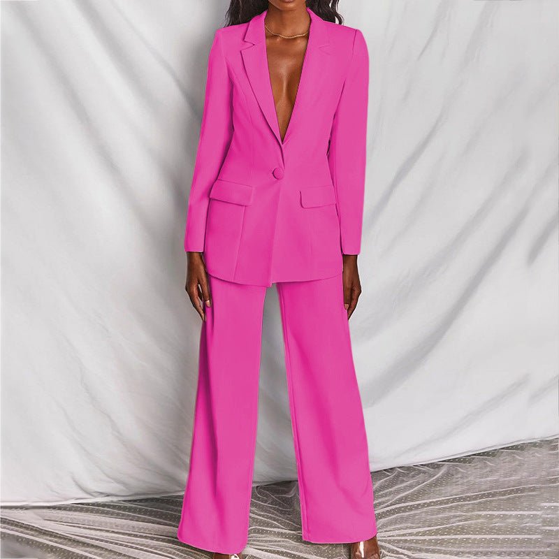Women's Chic Blazer & Trousers Set